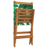 Chaises de jardin pliantes lot de 8 vert tissu et bois massif