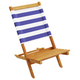 Chaises de jardin pliantes lot de 4 tissu et bois massif