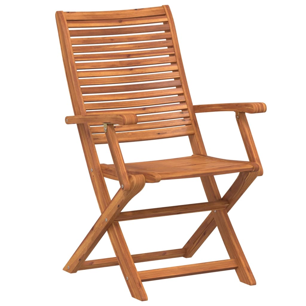 Chaises pliables de jardin lot de 4 bois massif d'acacia