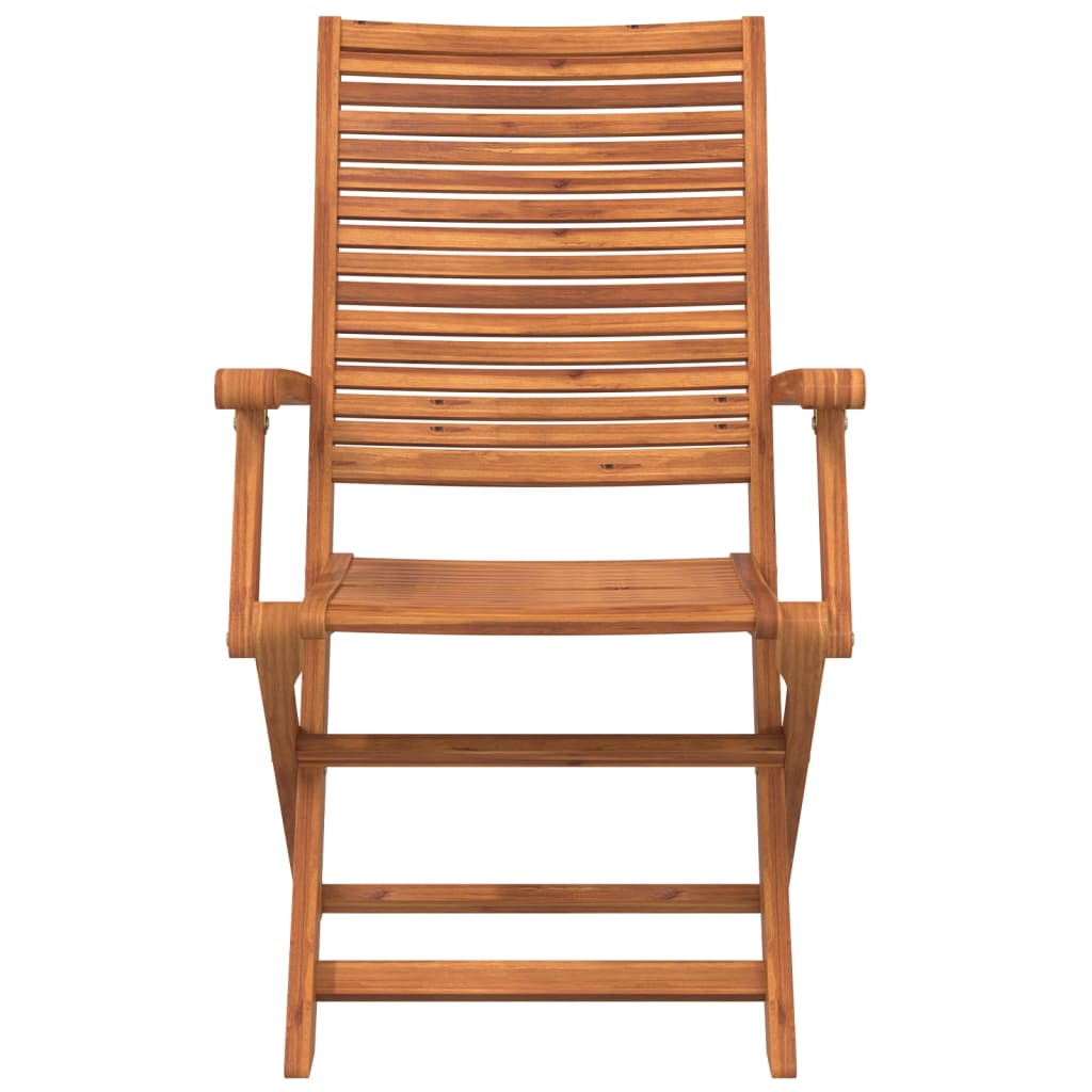 Chaises pliables de jardin lot de 4 bois massif d'acacia