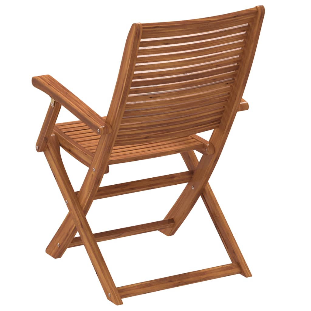 Chaises pliables de jardin lot de 4 bois massif d'acacia