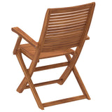 Chaises pliables de jardin lot de 4 bois massif d'acacia