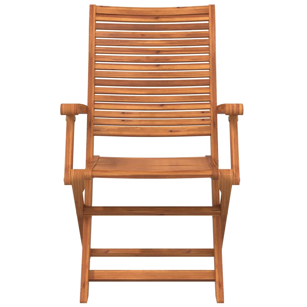 Chaises de jardin pliantes lot de 6 57x66x95 cm bois d'acacia