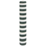 Filet brise-vue vert et blanc 1,2x25 m PEHD 75 g/m²