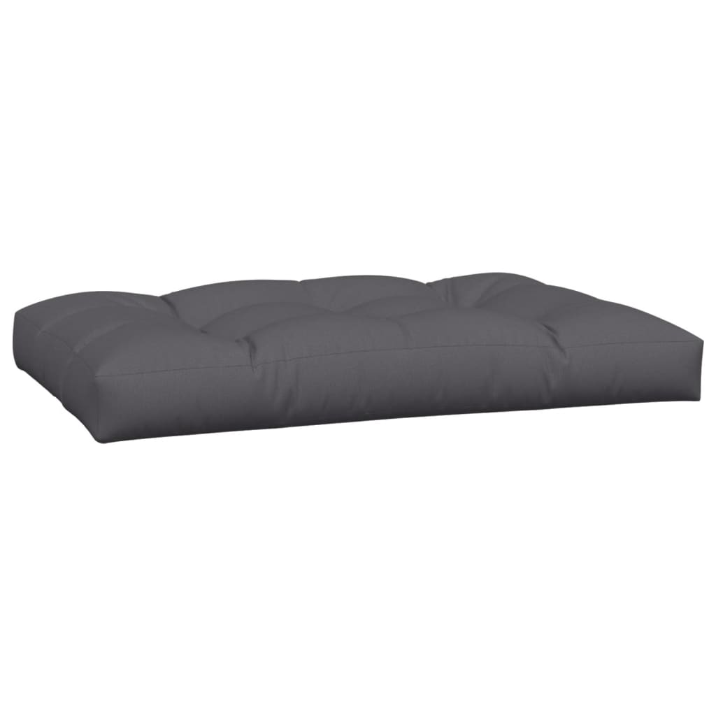 Coussins de palette lot de 3 anthracite tissu