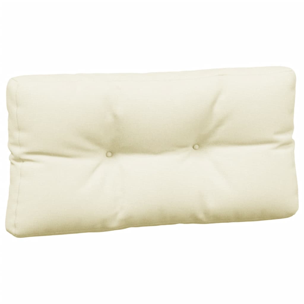 Coussins de palette lot de 3 crème tissu