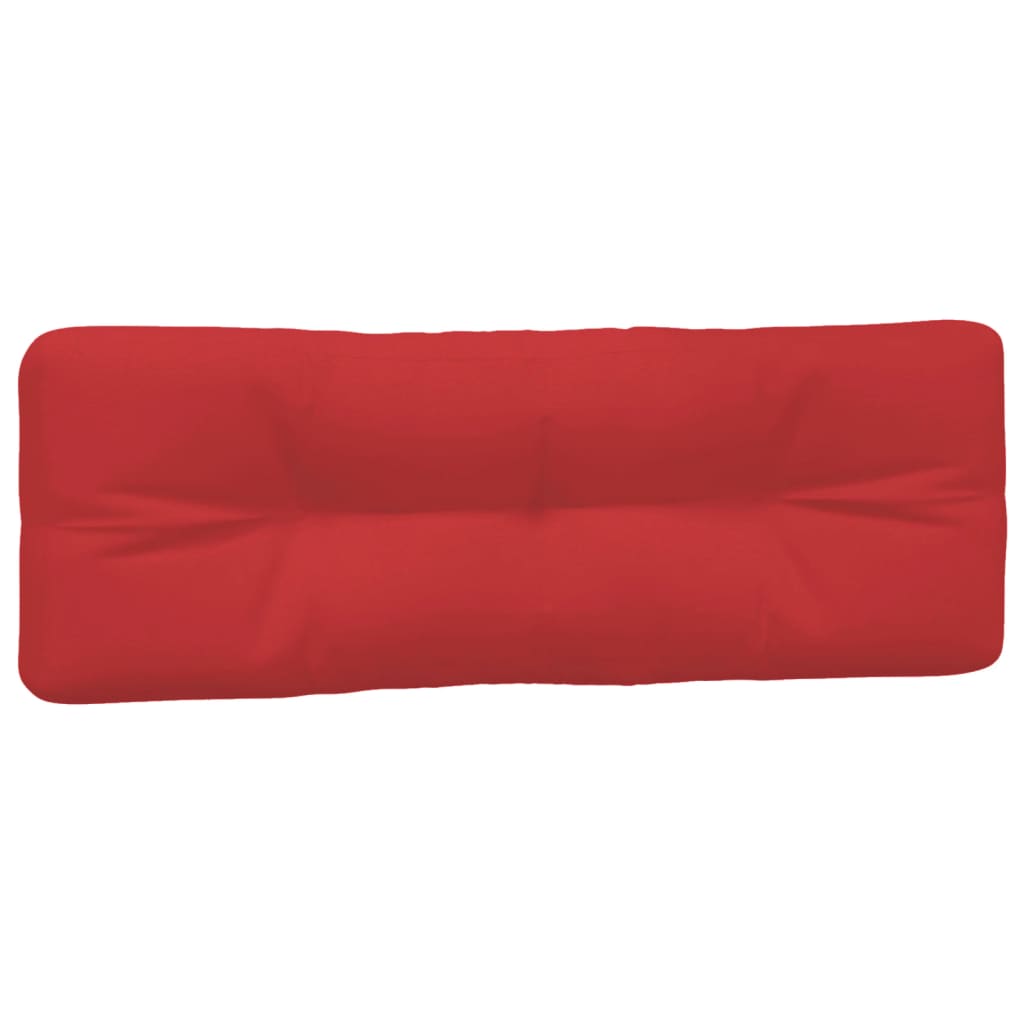 Coussins de palette lot de 3 rouge tissu