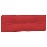 Coussins de palette lot de 3 rouge tissu