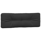 Coussins de palette lot de 3 noir tissu