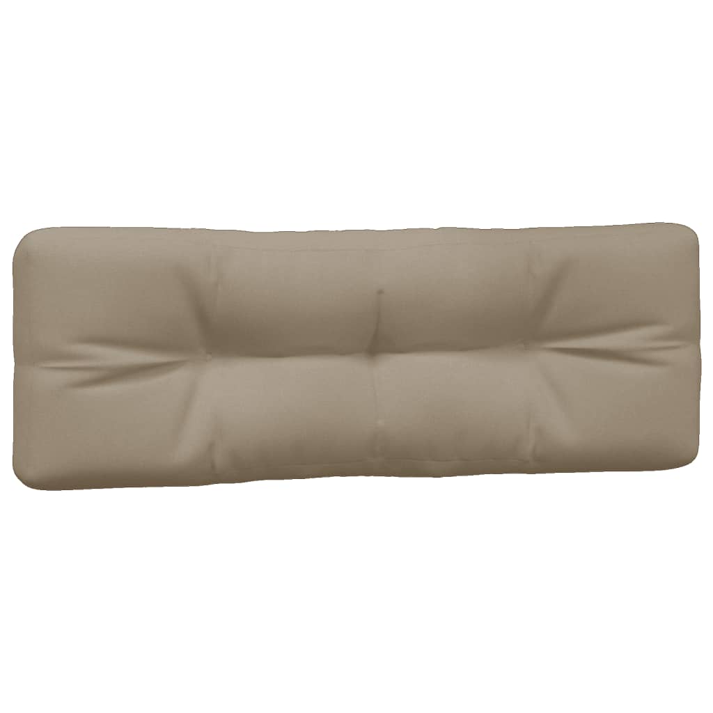 Coussins de palette lot de 3 taupe tissu