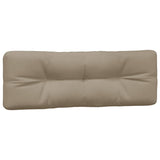 Coussins de palette lot de 3 taupe tissu