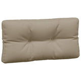 Coussins de palette lot de 3 taupe tissu