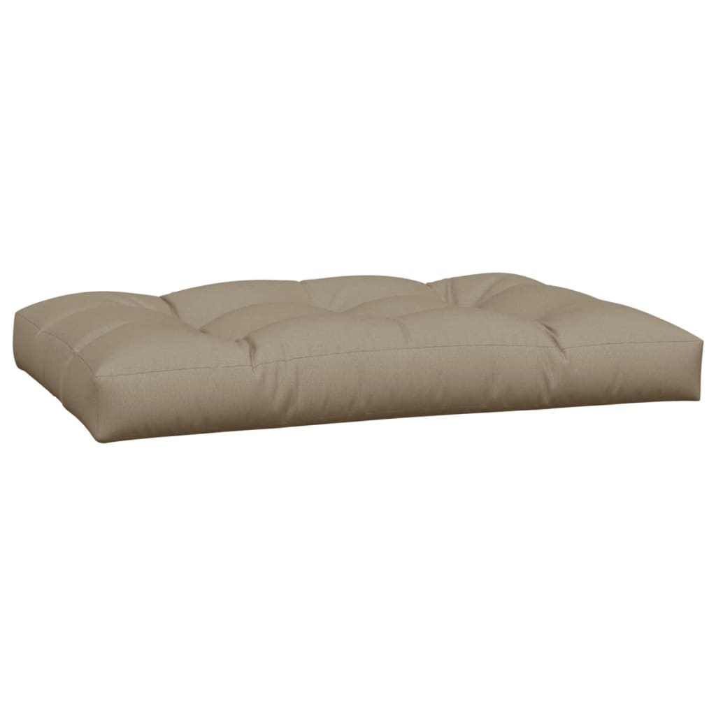 Coussins de palette lot de 3 taupe tissu