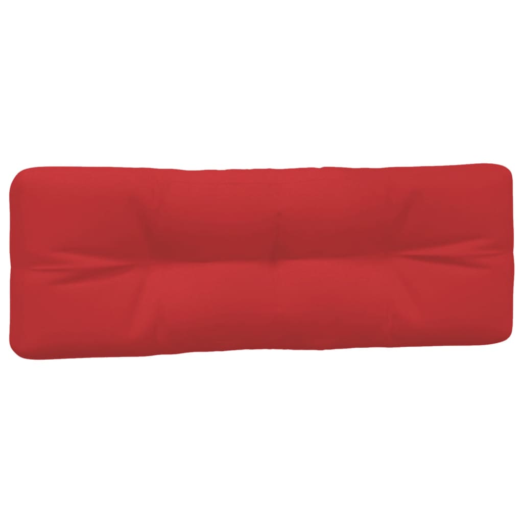 Coussins de palette lot de 5 rouge tissu