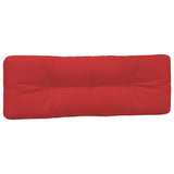 Coussins de palette lot de 5 rouge tissu