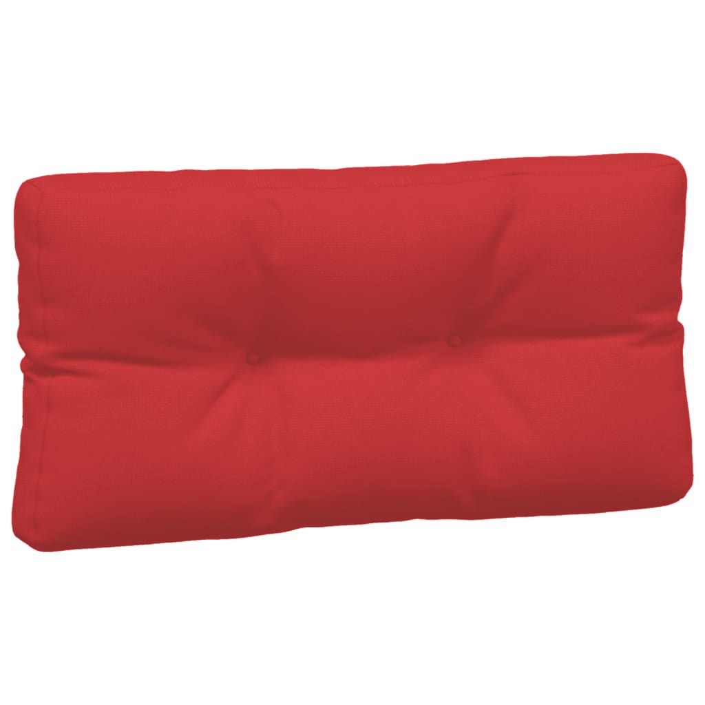 Coussins de palette lot de 5 rouge tissu