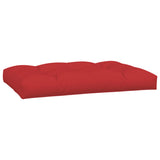 Coussins de palette lot de 5 rouge tissu