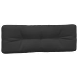 Coussins de palette lot de 5 noir tissu