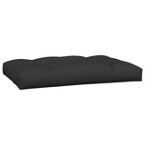 Coussins de palette lot de 5 noir tissu