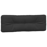 Coussins de palette lot de 7 noir tissu