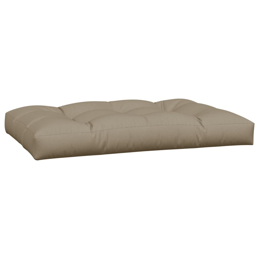 Coussins de palette lot de 7 taupe tissu