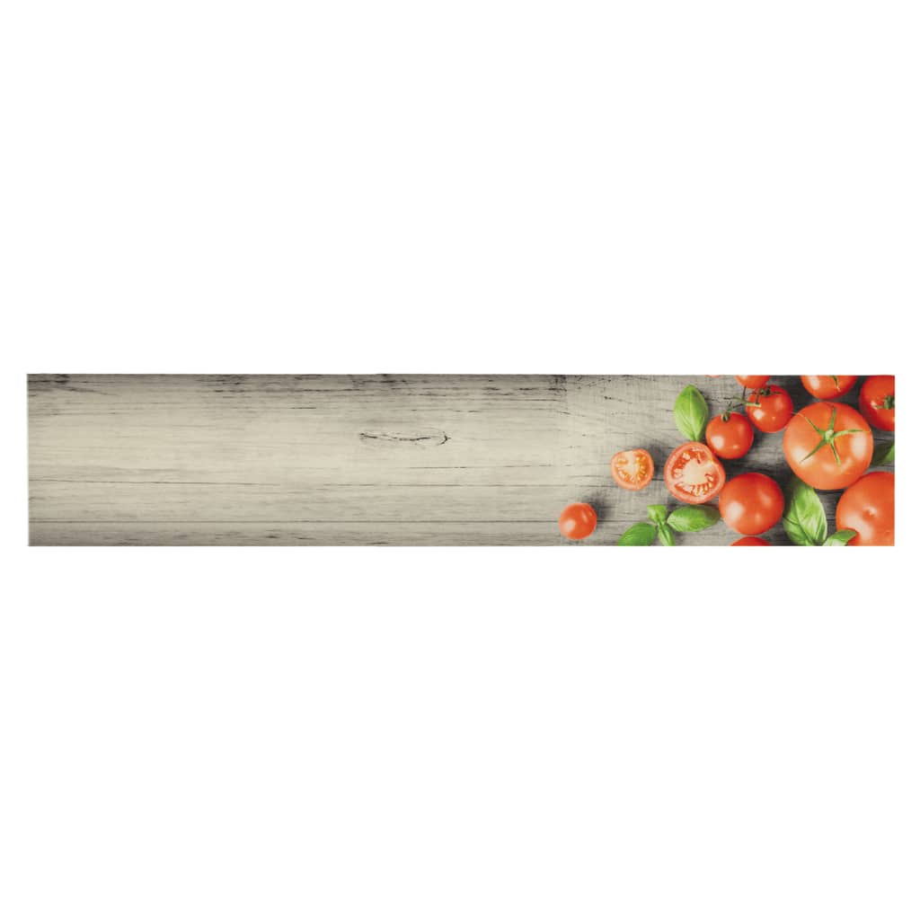 Tapis de cuisine lavable impression de tomates 60x300cm velours