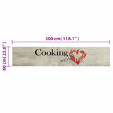 Tapis de cuisine lavable imprimé de piment Cooking 60x300 cm