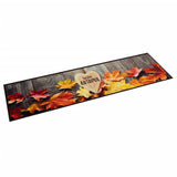 Tapis de cuisine lavable impression d'automne 60x300 cm velours