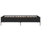 Bed frame without mattress black 100x200 cm