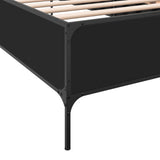 Bed frame without mattress black 100x200 cm