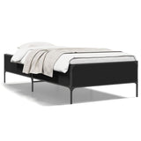 Cadre de lit sans matelas noir 90x190 cm