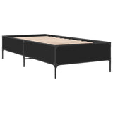 Cadre de lit sans matelas noir 90x190 cm