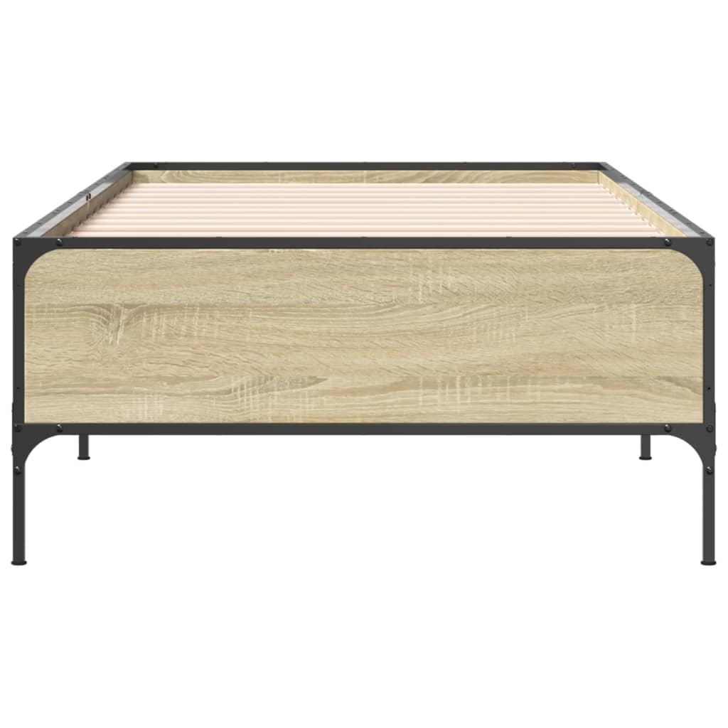 Cadre de lit sans matelas chêne sonoma 90x190 cm