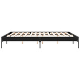 Bed frame without mattress black 200x200 cm