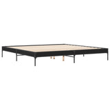 Bed frame without mattress black 200x200 cm