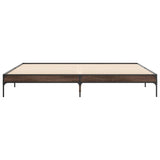 Cadre de lit sans matelas chêne marron 200x200 cm