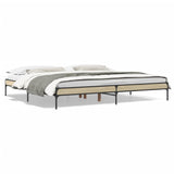 Bed frame without mattress sonoma oak 180x200 cm