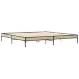 Bed frame without mattress sonoma oak 180x200 cm