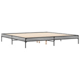 Bed frame without mattress sonoma gray 180x200 cm