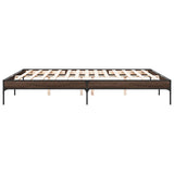 Cadre de lit sans matelas chêne marron 180x200 cm