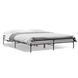 Cadre de lit sans matelas sonoma gris 160x200 cm