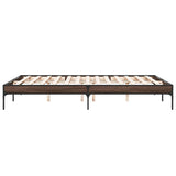 Cadre de lit sans matelas chêne marron 160x200 cm