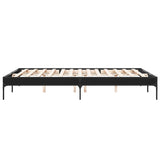 Bed frame without mattress black 150x200 cm