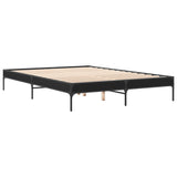 Bed frame without mattress black 150x200 cm