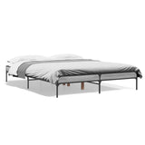 Cadre de lit sans matelas sonoma gris 150x200 cm