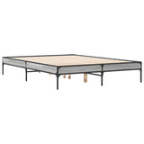 Cadre de lit sans matelas sonoma gris 120x200 cm