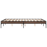 Cadre de lit sans matelas chêne marron 120x200 cm