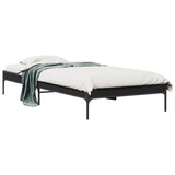 Bed frame without mattress black 100x200 cm