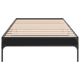 Bed frame without mattress black 100x200 cm