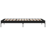 Bed frame without mattress black 100x200 cm